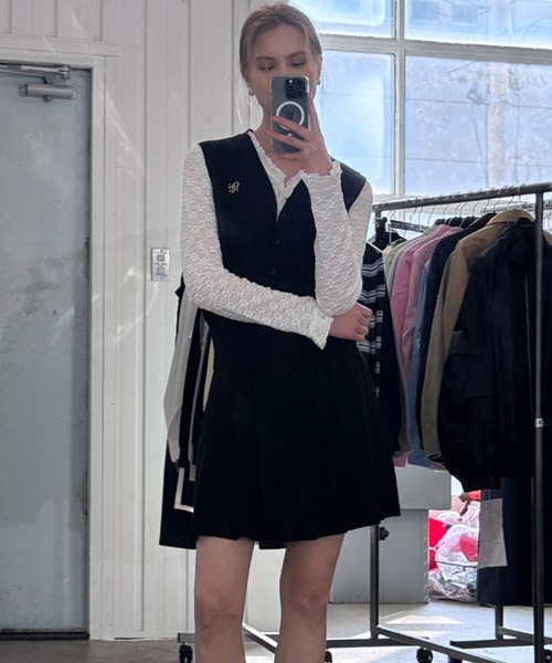GENERAL IDEA（ジェネラルアイデア）の「GENERAL IDEA/ジェネラルアイディア lace pintuck long sleeve t-shirts カットソー（Tシャツ/カットソー・レディース・ブラック/クリーム/ホワイト・S/M/L）」の15枚目の写真
