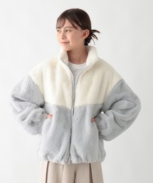 新品　RADIATE アウター　ライトグレー　ファー　上着 ジャケット/アウター（グレー/灰色系・フェイクファー
