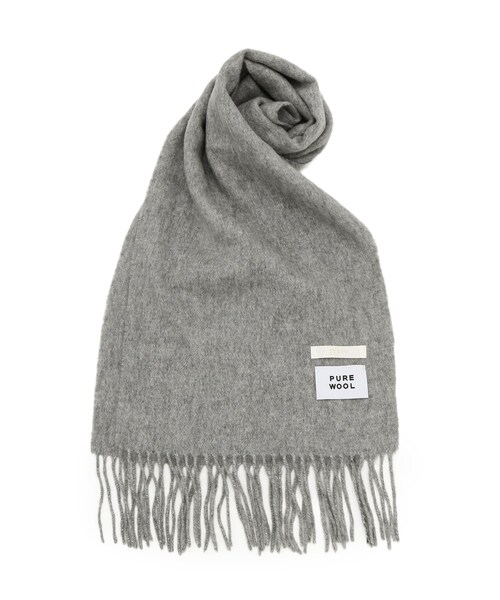 grove（グローブ）の「洗えるウール混ラメマフラー（ストール/ショール・レディース・グレー/ピンク系その他/ライトブルー/イエロー系その他/ライトグレー/グリーン系5・00）」の2枚目の写真