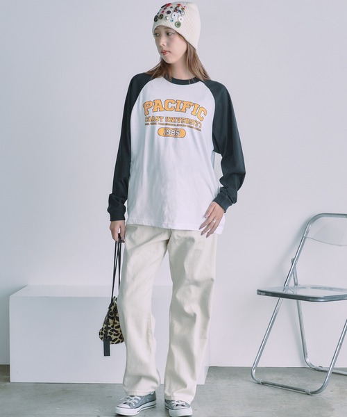 ROOPTOKYO(ループトウキョウ)の「Raglan long sleeve T-shirt / ラグランロングスリーブTシャツ 2026年 夏 夏服(Tシャツ/カットソー・レディース・ブラック/ネイビー/レッド・FREE)」の6枚目の写真