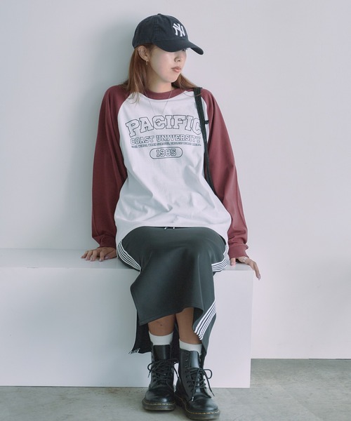 ROOPTOKYO(ループトウキョウ)の「Raglan long sleeve T-shirt / ラグランロングスリーブTシャツ 2026年 夏 夏服(Tシャツ/カットソー・レディース・ブラック/ネイビー/レッド・FREE)」の16枚目の写真