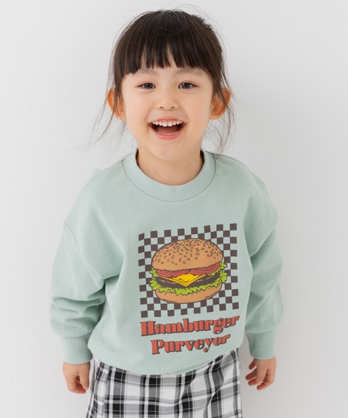 chil2（チルツー）の「綿100% プリント裏毛トレーナー（スウェット・キッズ・A/B/C/D/E/F/G/H/I/J/K/L/M/N/O/P・80ｃｍ/90cm/110cm/100cm/120cm/130cm/140cm）」の8枚目の写真