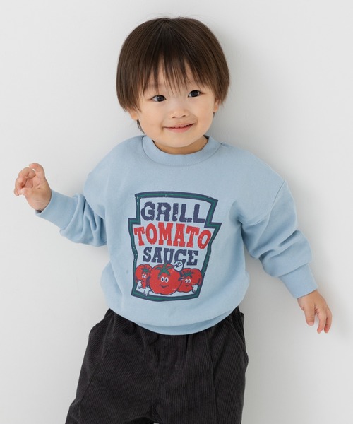 chil2（チルツー）の「綿100% プリント裏毛トレーナー（スウェット・キッズ・A/B/C/D/E/F/G/H/I/J/K/L/M/N/O/P・80ｃｍ/90cm/110cm/100cm/120cm/130cm/140cm）」の16枚目の写真