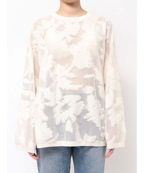 Ungrid（アングリッド）の「バックデザインシアーニット（ニット/セーター・レディース・アイボリー/ブラック/イエロー・FREE）」の17枚目の写真