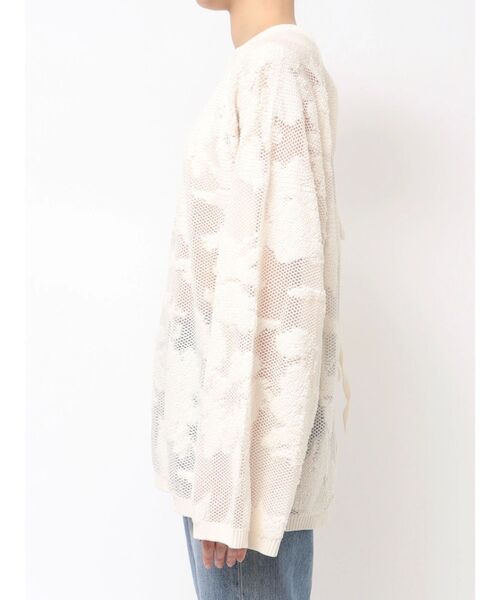 Ungrid（アングリッド）の「バックデザインシアーニット（ニット/セーター・レディース・アイボリー/ブラック/イエロー・FREE）」の18枚目の写真