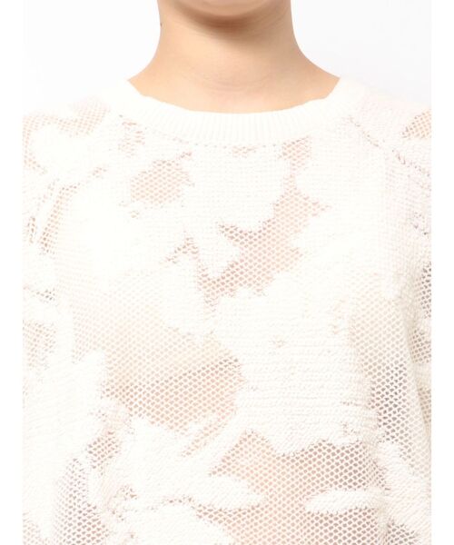 Ungrid（アングリッド）の「バックデザインシアーニット（ニット/セーター・レディース・アイボリー/ブラック/イエロー・FREE）」の20枚目の写真