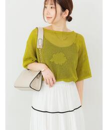 Te chichi TERRASSE（テチチテラス）の「メッシュジャガードプルオーバーニット（ニット/セーター）」