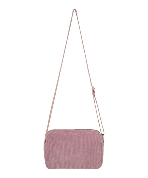 ROXY（ロキシー）の「FEELING VIBES CROSSB /ロキシーロゴワンポイントコーデュロイショルダーバッグ（ショルダーバッグ・レディース・ライラック/ブラック・FREE）」の4枚目の写真