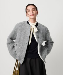 roku 6 ジャケット　ノーカラージャケット　ストライプジャケット BEAUTY&YOUTH UNITED ARROWS（ビューティーアンドユース