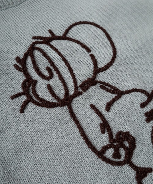 Tom＆Jerry（トムアンドジェリー）の「【71】【TOM＆JERRY/トムとジェリー】ジェリーデザイン ジャガードニット（ニット/セーター・レディース・チャコールグレー/ライトブルー/ホワイト/ネイビー・M/L/XL）」の14枚目の写真