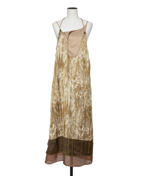 muller of yoshiokubo（ミュラーオブヨシオクボ）の「muller of yoshiokubo ミュラーオブヨシオクボ / MURAL DRESS ミューラルドレス / MLF25603（ワンピース・レディース・ベージュ・36）」の4枚目の写真