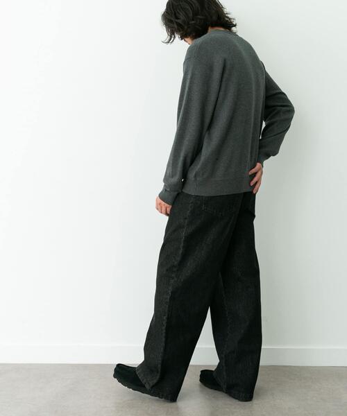 URBAN RESEARCH Sonny Label(アーバンリサーチサニーレーベル)の「スウェットライクニットプルオーバー(ニット/セーター・メンズ・グレー/ブラック/グリーン/ダークブラウン/チャコールグレー・X-LARGE/LARGE/MEDIUM/SMALL)」の8枚目の写真