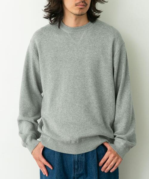 URBAN RESEARCH Sonny Label(アーバンリサーチサニーレーベル)の「スウェットライクニットプルオーバー(ニット/セーター・メンズ・グレー/ブラック/グリーン/ダークブラウン/チャコールグレー・X-LARGE/LARGE/MEDIUM/SMALL)」の12枚目の写真