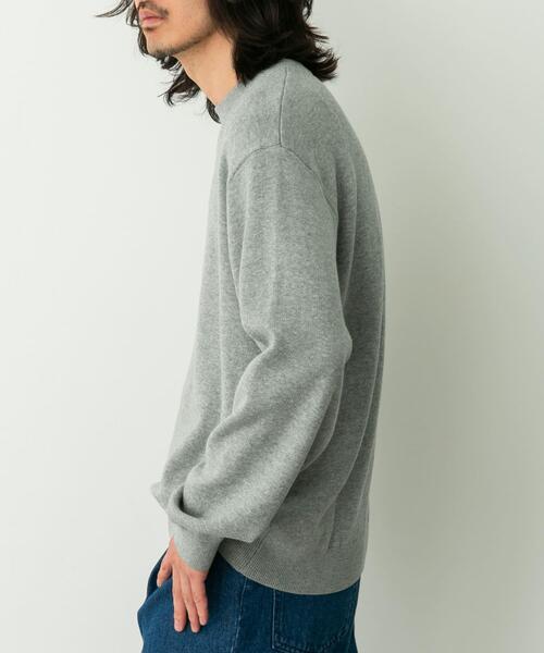 URBAN RESEARCH Sonny Label(アーバンリサーチサニーレーベル)の「スウェットライクニットプルオーバー(ニット/セーター・メンズ・グレー/ブラック/グリーン/ダークブラウン/チャコールグレー・X-LARGE/LARGE/MEDIUM/SMALL)」の13枚目の写真