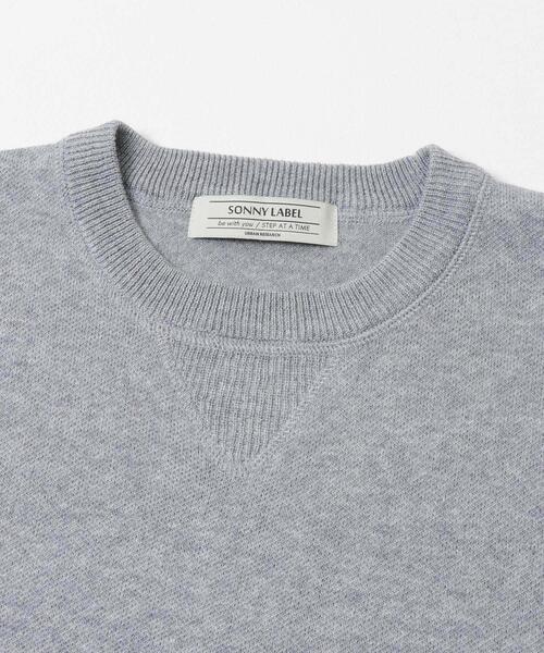 URBAN RESEARCH Sonny Label(アーバンリサーチサニーレーベル)の「スウェットライクニットプルオーバー(ニット/セーター・メンズ・グレー/ブラック/グリーン/ダークブラウン/チャコールグレー・X-LARGE/LARGE/MEDIUM/SMALL)」の17枚目の写真