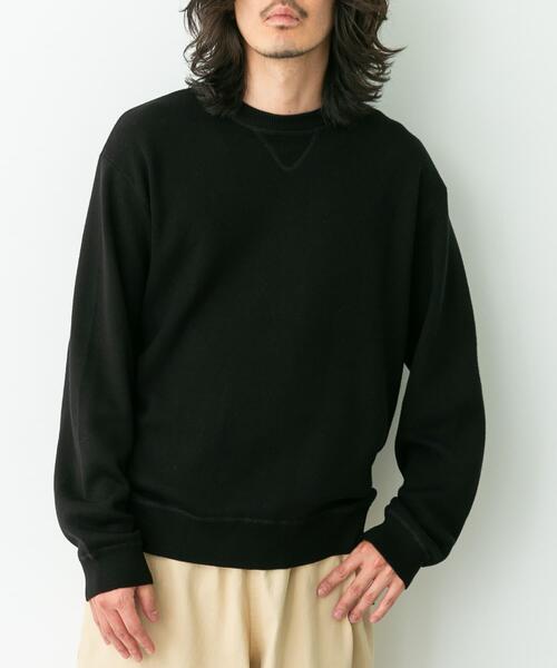 URBAN RESEARCH Sonny Label（アーバンリサーチサニーレーベル）の「スウェットライクニットプルオーバー（ニット/セーター・メンズ・グレー/ブラック/グリーン/ダークブラウン/チャコールグレー・X-LARGE/LARGE/MEDIUM/SMALL）」の20枚目の写真