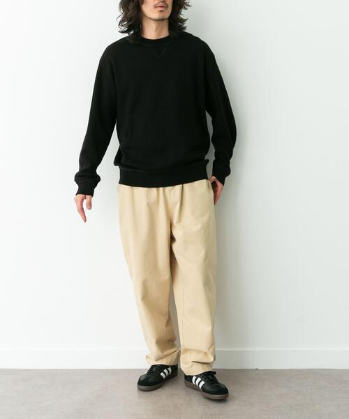 URBAN RESEARCH Sonny Label（アーバンリサーチサニーレーベル）の「スウェットライクニットプルオーバー（ニット/セーター・メンズ・グレー/ブラック/グリーン/ダークブラウン/チャコールグレー・X-LARGE/LARGE/MEDIUM/SMALL）」の21枚目の写真