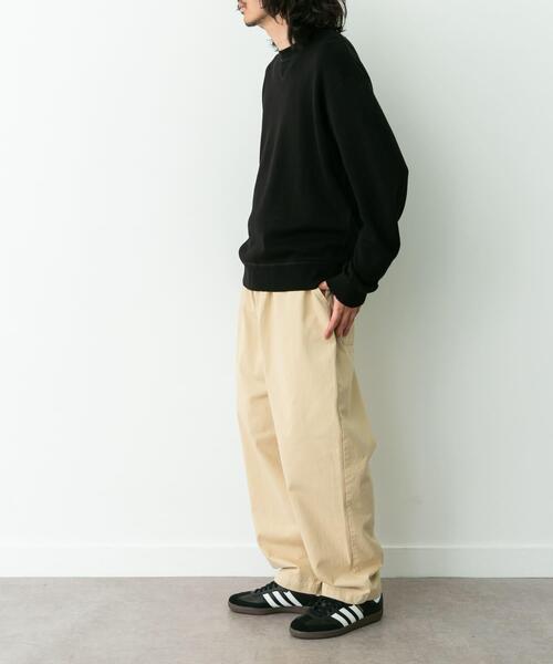 URBAN RESEARCH Sonny Label（アーバンリサーチサニーレーベル）の「スウェットライクニットプルオーバー（ニット/セーター・メンズ・グレー/ブラック/グリーン/ダークブラウン/チャコールグレー・X-LARGE/LARGE/MEDIUM/SMALL）」の22枚目の写真