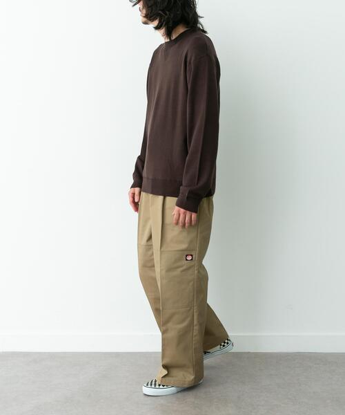 URBAN RESEARCH Sonny Label（アーバンリサーチサニーレーベル）の「スウェットライクニットプルオーバー（ニット/セーター・メンズ・グレー/ブラック/グリーン/ダークブラウン/チャコールグレー・X-LARGE/LARGE/MEDIUM/SMALL）」の11枚目の写真