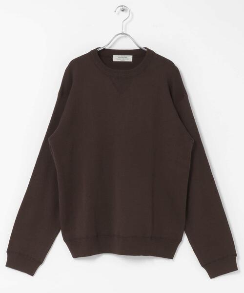 URBAN RESEARCH Sonny Label（アーバンリサーチサニーレーベル）の「スウェットライクニットプルオーバー（ニット/セーター・メンズ・グレー/ブラック/グリーン/ダークブラウン/チャコールグレー・X-LARGE/LARGE/MEDIUM/SMALL）」の16枚目の写真