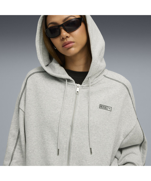 PUMA(プーマ)の「PUMA プーマ ウィメンズ PUMA x ROSE T7 オーバーサイズ フルジップ フーディ(パーカー・レディース・グレー系その他/ブラック・SMALL/X-SMALL/LARGE/MEDIUM)」の19枚目の写真