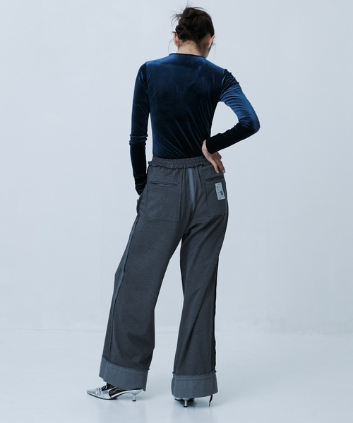 【中古】ミハラヤスヒロ MIHARA YASUHIRO Inside out pants インサイドアウト トラックパンツ 38 ピンク B10PT711 MIHARAYASUHIRO/ミハラヤスヒロ】INSIDE OUT PANTS/インサイドアウト