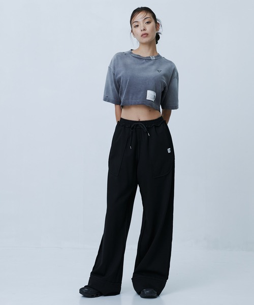 MIHARAYASUHIRO(ミハラヤスヒロ)の「【MIHARAYASUHIRO/ミハラヤスヒロ】INSIDE OUT PANTS/インサイドアウトパンツ/スウェットワイドパンツ(スウェットパンツ・レディース・チャコールグレー/ブラック/キャメル・36/38)」の4枚目の写真