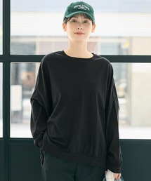TースウェットビッグシルエットロングTシャツ