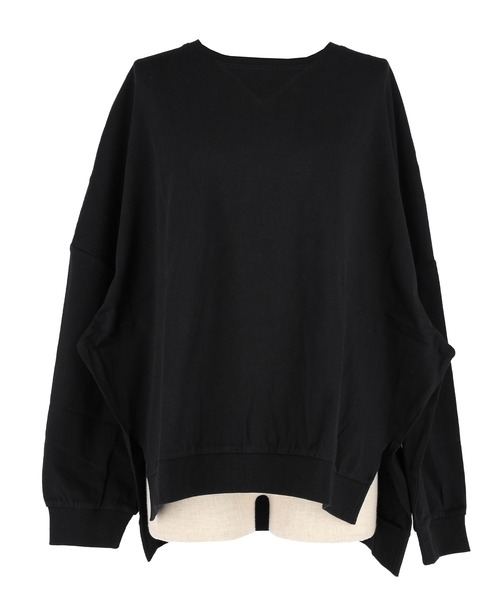 coca（coca）（コカ）の「TースウェットビッグシルエットロングTシャツ（Tシャツ/カットソー・レディース・ライトグレー/ブラック・S/L/M）」の22枚目の写真