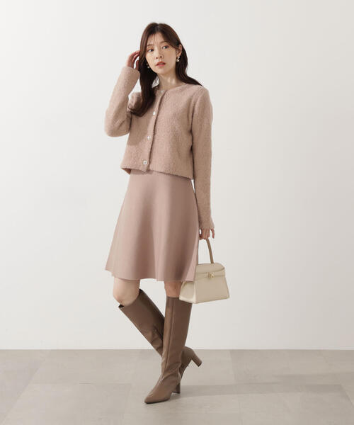 PROPORTION BODY DRESSING（プロポーションボディドレッシング）の「＜Ｅ＞総針ミニワンピース / 1215247003（ワンピース・レディース・ベージュ/ネイビー/ピンク・FREE）」の11枚目の写真