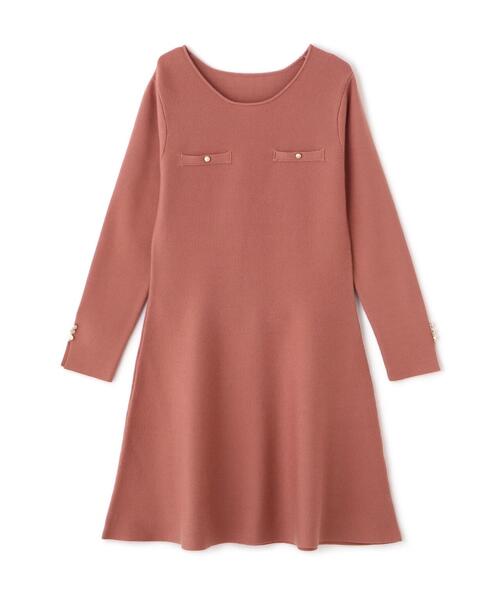 PROPORTION BODY DRESSING（プロポーションボディドレッシング）の「＜Ｅ＞総針ミニワンピース / 1215247003（ワンピース・レディース・ベージュ/ネイビー/ピンク・FREE）」の13枚目の写真