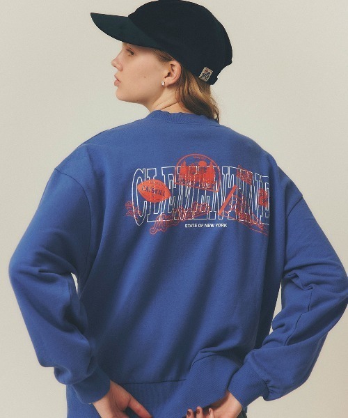 THE SHINZONE（ザ　シンゾーン）の「【THE SHINZONE/ザ シンゾーン】CLEMENTINE バックプリント スウェット（スウェット・レディース・グレー/ブルー・0）」の2枚目の写真