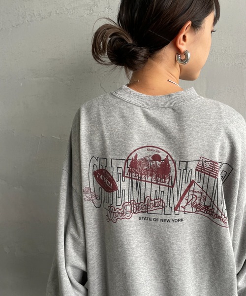 THE SHINZONE（ザ　シンゾーン）の「【THE SHINZONE/ザ シンゾーン】CLEMENTINE バックプリント スウェット（スウェット・レディース・グレー/ブルー・0）」の15枚目の写真