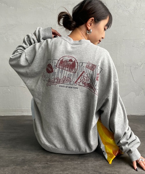 THE SHINZONE（ザ　シンゾーン）の「【THE SHINZONE/ザ シンゾーン】CLEMENTINE バックプリント スウェット（スウェット・レディース・グレー/ブルー・0）」の7枚目の写真