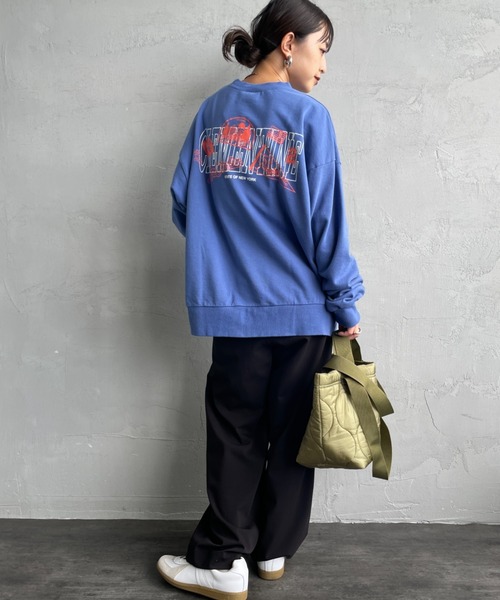 THE SHINZONE（ザ　シンゾーン）の「【THE SHINZONE/ザ シンゾーン】CLEMENTINE バックプリント スウェット（スウェット・レディース・グレー/ブルー・0）」の5枚目の写真