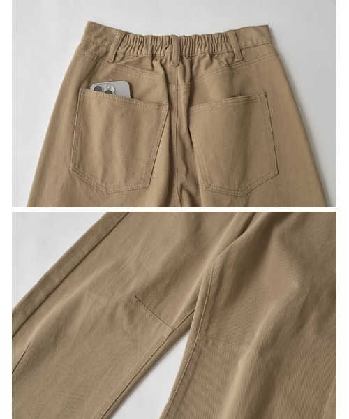 Re:EDIT（リエディ）の「[低身長/高身長サイズ有]カツラギバレルレッグカーブパンツ（デニムパンツ・レディース・アイボリー/ブラウン/ベージュ/ブラック・SHORT/SMALL/MEDIUM/TALL/LARGE）」の12枚目の写真