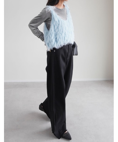Re:EDIT（リエディ）の「[低身長/高身長サイズ有]カツラギバレルレッグカーブパンツ（デニムパンツ・レディース・アイボリー/ブラウン/ベージュ/ブラック・SHORT/SMALL/MEDIUM/TALL/LARGE）」の20枚目の写真
