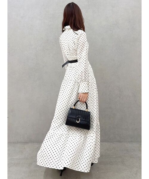 dazzlin（ダズリン）の「テーラーカラーコルセットワンピース（ワンピース・レディース・アイボリー/ブラック・SMALL/MEDIUM）」の5枚目の写真