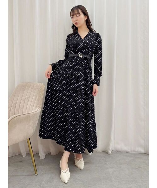 dazzlin（ダズリン）の「テーラーカラーコルセットワンピース（ワンピース・レディース・アイボリー/ブラック・SMALL/MEDIUM）」の15枚目の写真