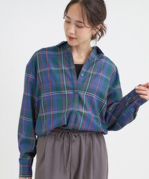 SHOO・LA・RUE | 【洗える/S-LL/】程よいゆとりと抜け感 大人のチェックシャツ(シャツ/ブラウス)
