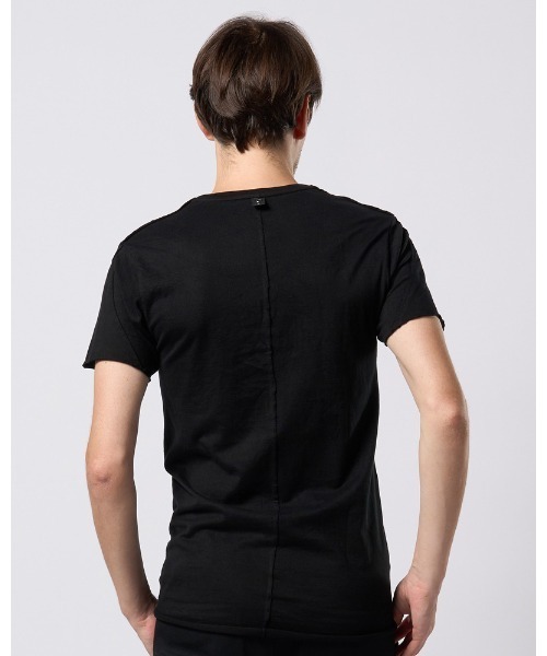 wjk(ダヴルジェイケイ)の「cut-off V-neck S/S(Tシャツ/カットソー・メンズ・ホワイト/ブラック・MEDIUM/SMALL/X-LARGE/LARGE)」の5枚目の写真