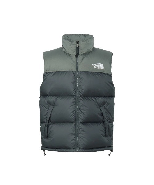 THE NORTH FACE(ザノースフェイス)の「THE NORTH FACE NUPTSE VEST(ザ・ノース・フェイス ヌプシベスト)(ダウンジャケット/コート・メンズ・グレー系/ブラック・MEDIUM/LARGE/X-LARGE)」の1枚目の写真
