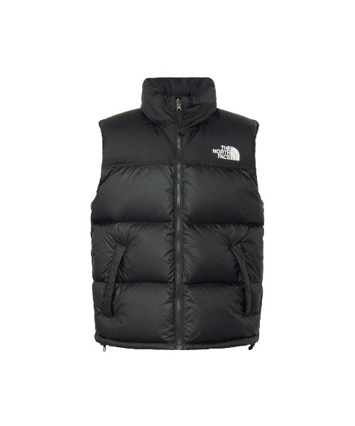 THE NORTH FACE(ザノースフェイス)の「THE NORTH FACE NUPTSE VEST(ザ・ノース・フェイス ヌプシベスト)(ダウンジャケット/コート・メンズ・グレー系/ブラック・MEDIUM/LARGE/X-LARGE)」の2枚目の写真