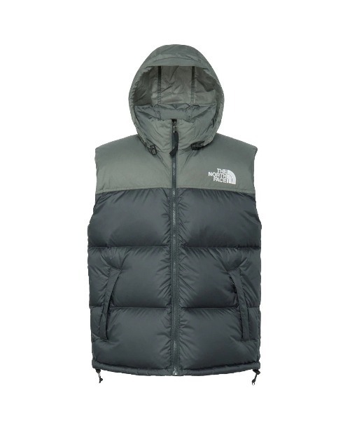 THE NORTH FACE(ザノースフェイス)の「THE NORTH FACE NUPTSE VEST(ザ・ノース・フェイス ヌプシベスト)(ダウンジャケット/コート・メンズ・グレー系/ブラック・MEDIUM/LARGE/X-LARGE)」の4枚目の写真