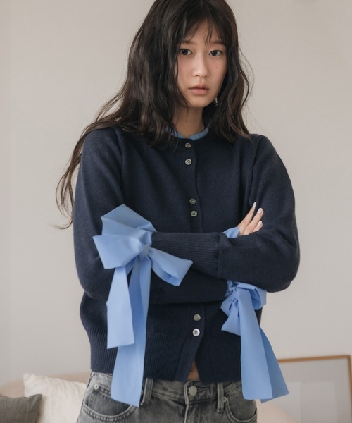 大人気！HIT ITEM！】【original】2WAYフレアスリーブドッキングニット