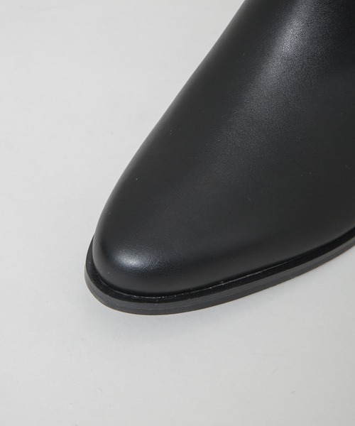NANO universe(ナノユニバース)の「バックルデザインショートブーツ(ブーツ・レディース・ブラック/ダークブラウン・36/37/38)」の9枚目の写真