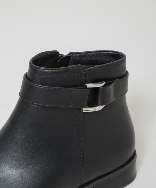 NANO universe(ナノユニバース)の「バックルデザインショートブーツ(ブーツ・レディース・ブラック/ダークブラウン・36/37/38)」の11枚目の写真