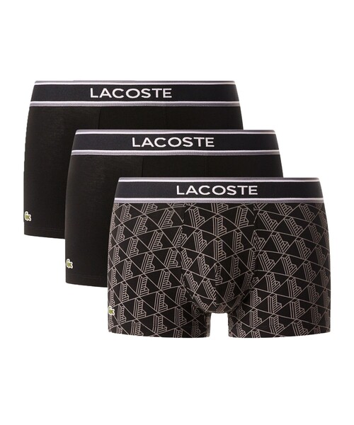 モノグラム＆プレーン／3パックストレッチコットントランクショーツ