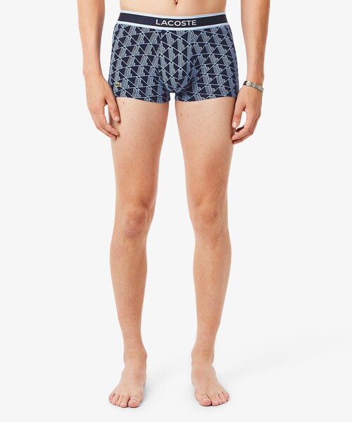 LACOSTE(ラコステ)の「モノグラム&プレーン/3パックストレッチコットントランクショーツセット(ボクサーパンツ・メンズ・ブラック/ネイビー・XL/S/M/L)」の20枚目の写真