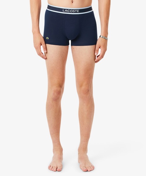 LACOSTE(ラコステ)の「モノグラム&プレーン/3パックストレッチコットントランクショーツセット(ボクサーパンツ・メンズ・ブラック/ネイビー・XL/S/M/L)」の15枚目の写真
